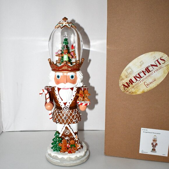 Roman Musical LED Gingerbread Nutcracker #135190 NWT - Picture 2 of 9